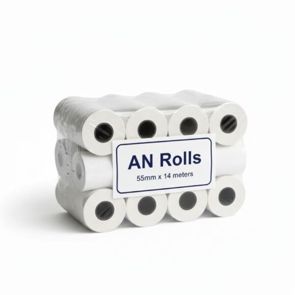 AN Rolls 55mm x 14 Meter Premium Thermal Billing Rolls - Pack of 50 | High-Quality POS & Billing Paper